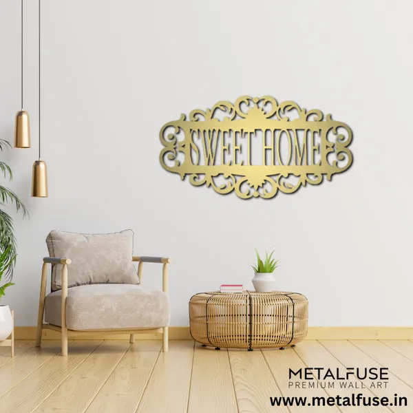 Metal_Wall_Art_for_Home_Decoration__|_Sweet_Home_|_Gold