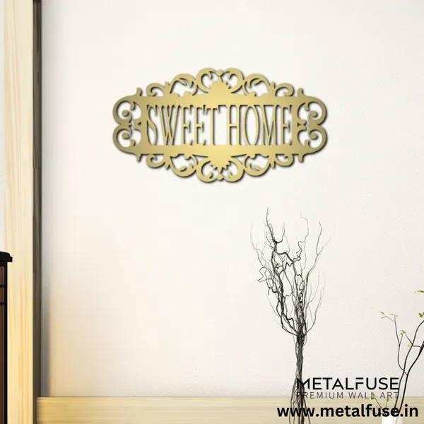 Metal_Wall_Art_for_Home_Decoration__|_Sweet_Home_|_Gold