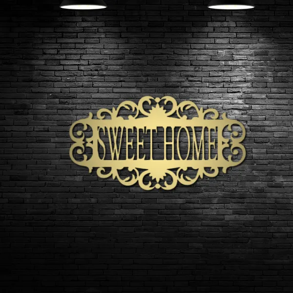 Metal_Wall_Art_for_Home_Decoration__|_Sweet_Home_|_Gold