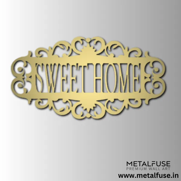 Metal_Wall_Art_for_Home_Decoration__|_Sweet_Home_|_Gold