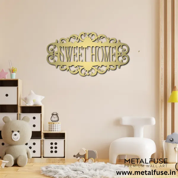 Metal_Wall_Art_for_Home_Decoration__|_Sweet_Home_|_Gold