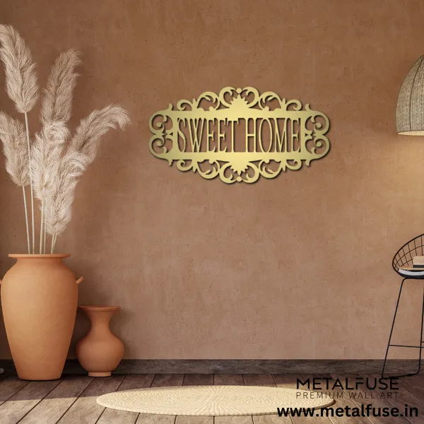 Metal_Wall_Art_for_Home_Decoration__|_Sweet_Home_|_Gold
