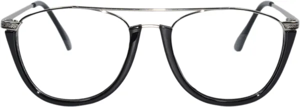Silver,Black_Full_Rim_Square_Frame_(51_Mm)_-_For_Unisex