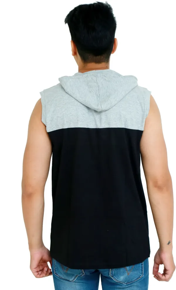 Black_&_Grey_Cotton_Blend_Colorblock_T-Shirt_For_Men