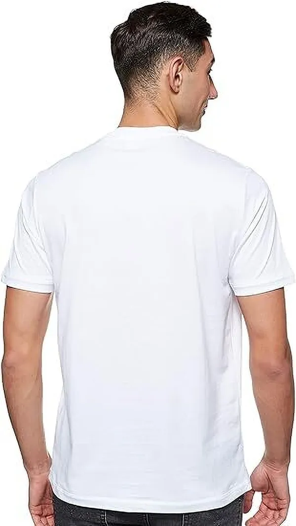 White_Cotton_Blend_Printed_T-Shirt_For_Men