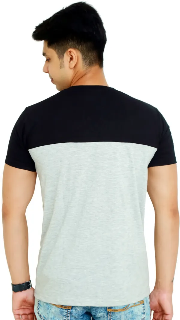 Multicolor_Cotton_Blend_Solid_T-Shirt_For_Men