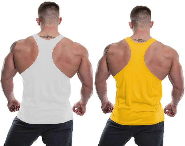Pack_of_2_White_&_Yellow_Polyester_Solid_Vest_For_Men