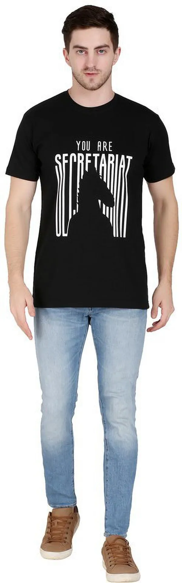 Black_Cotton_Blend_Printed_T-Shirt_For_Men