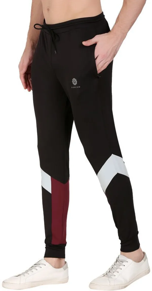 Black_&_Maroon_Lycra_Blend_Solid_Joggers_For_Men