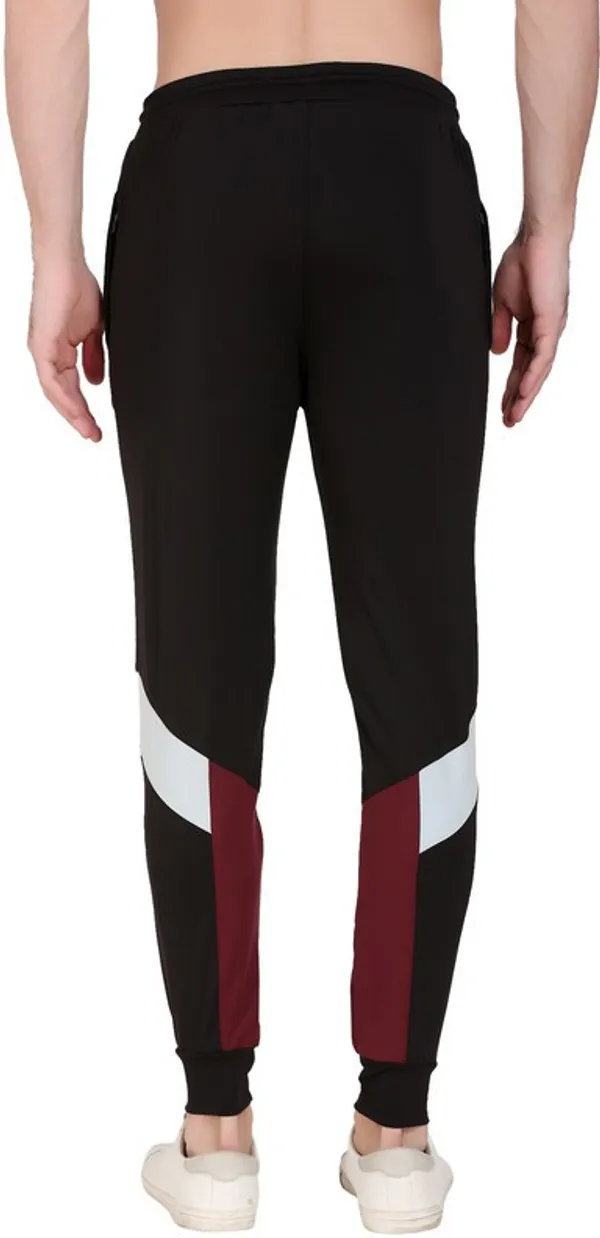 Black_&_Maroon_Lycra_Blend_Solid_Joggers_For_Men
