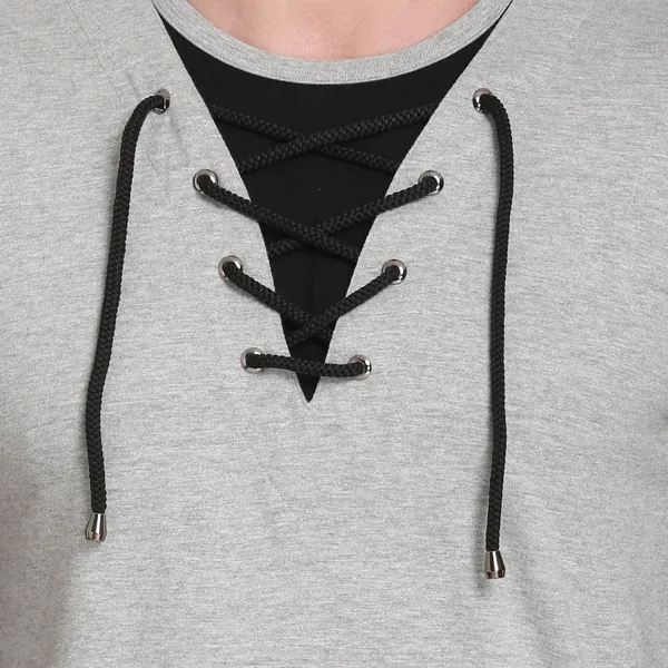 Grey_Cotton_Blend_Colorblock_T-Shirt_For_Men