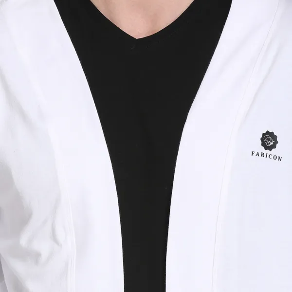 White_Cotton_Blend_Solid_T-Shirt_For_Men