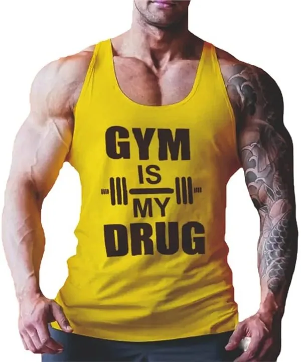 Yellow_Polyester_Printed_Vest_For_Men