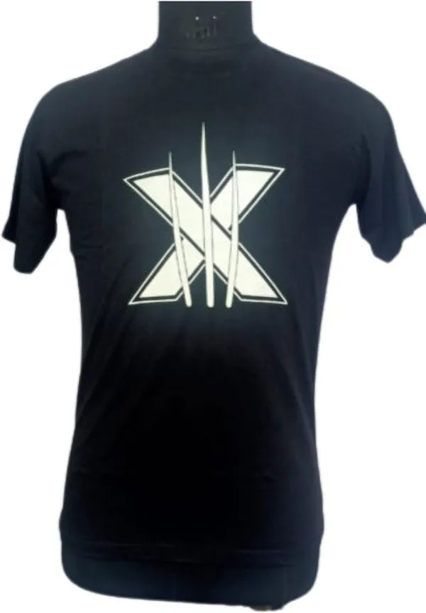 Black_Cotton_Blend_Printed_T-Shirt_For_Men
