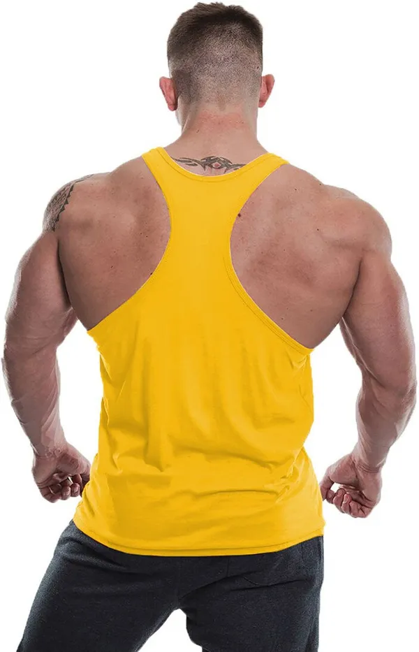 Yellow_Polyester_Solid_Vest_For_Men