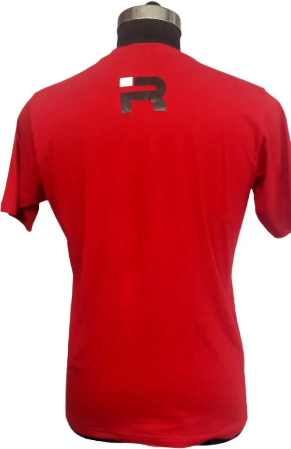 Red_Cotton_Blend_Printed_T-Shirt_For_Men