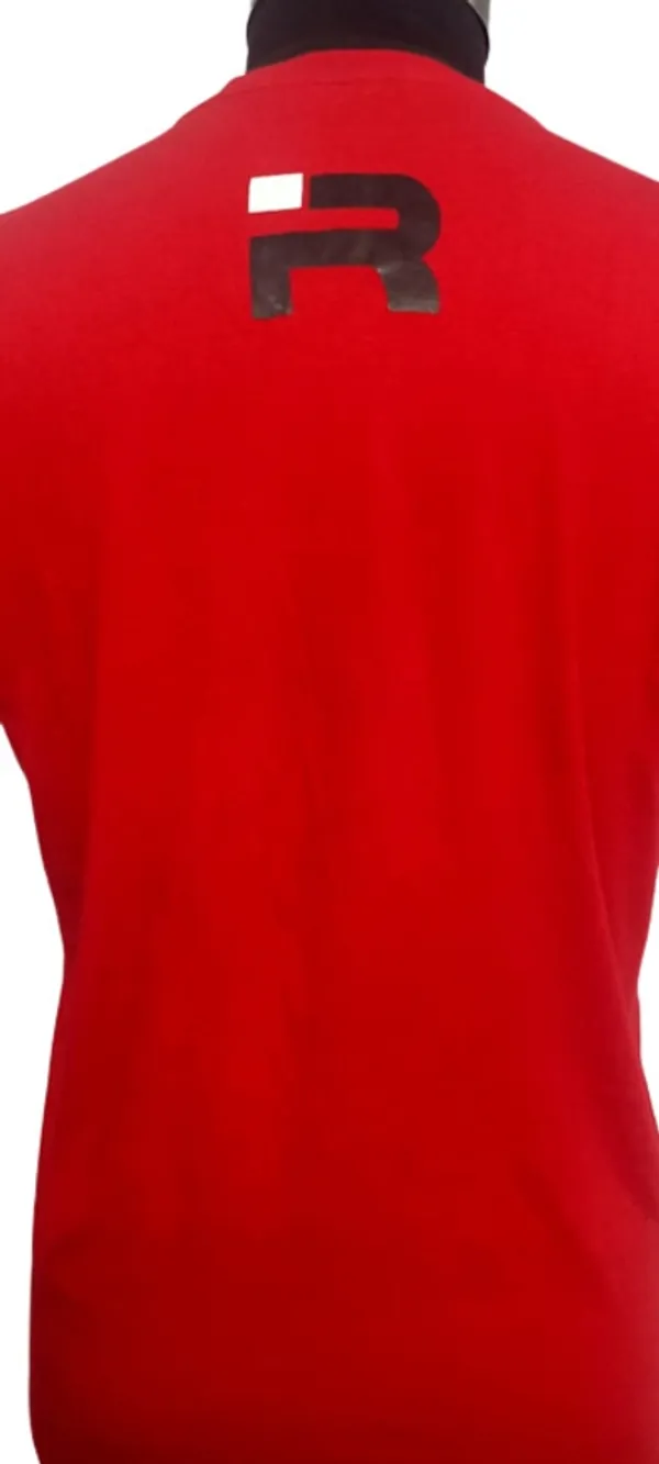 Red_Cotton_Blend_Printed_T-Shirt_For_Men