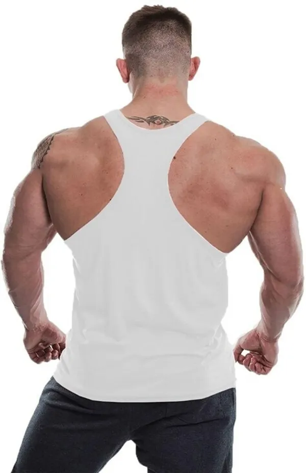 White_Polyester_Solid_Vest_For_Men