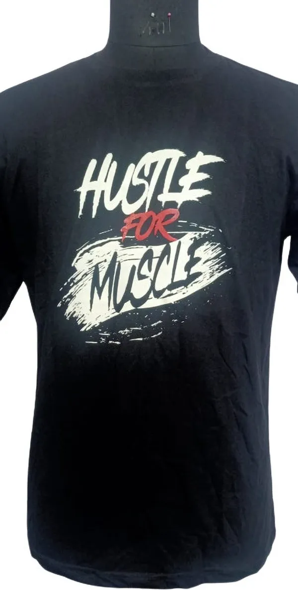 Black_Cotton_Blend_Printed_&_Typography_T-Shirt_For_Men