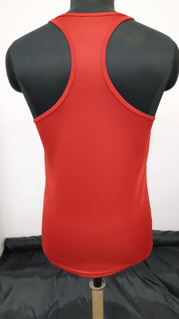 Red_Polyester_Solid_Vest_For_Men