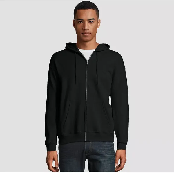 Black_Cotton_Fleece_Blend_Solid_Sweatshirt_For_Men