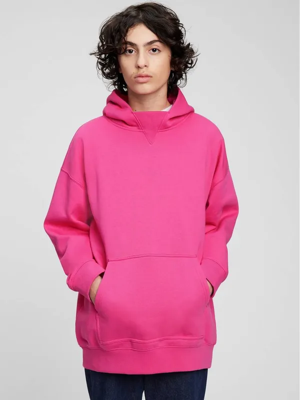 Pink_Cotton_Fleece_Blend_Solid_Sweatshirt_For_Men