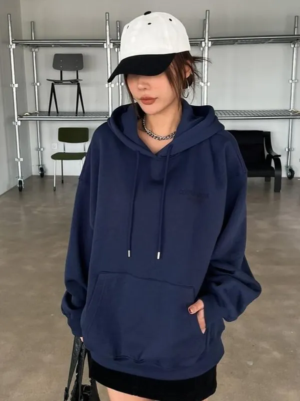 Blue_Cotton_Fleece_Blend_Solid_Sweatshirt_For_Women