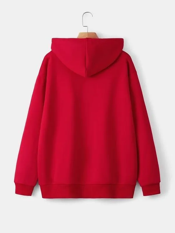 Red_Cotton_Fleece_Blend_Solid_Sweatshirt_For_Women