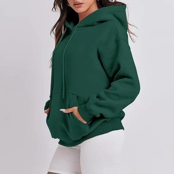 Green_Cotton_Fleece_Blend_Solid_Sweatshirt_For_Women