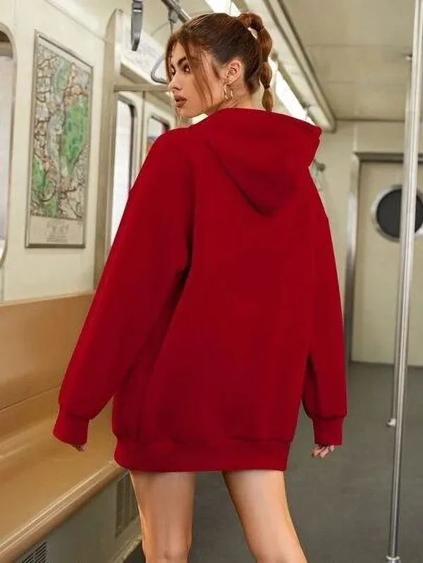 Red_Cotton_Fleece_Blend_Solid_Sweatshirt_For_Women