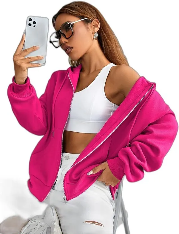 Dark_Pink_Cotton_Fleece_Blend_Solid_Sweatshirt_For_Women