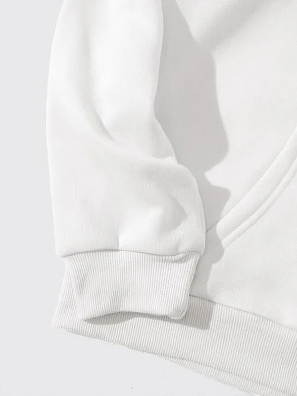 White_Cotton_Fleece_Blend_Solid_Sweatshirt_For_Women