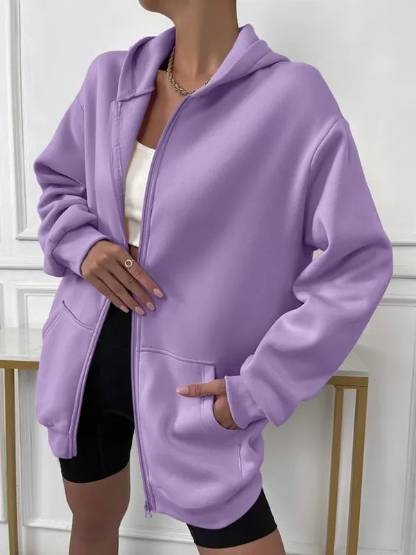 Purple_Cotton_Fleece_Blend_Solid_Sweatshirt_For_Women