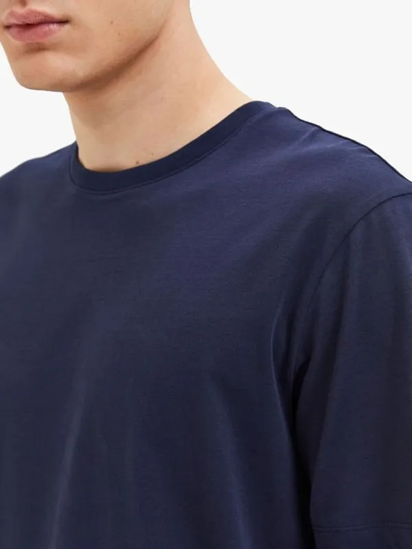 Navy_Blue_Cotton_Blend_Solid_T-Shirt_For_Men