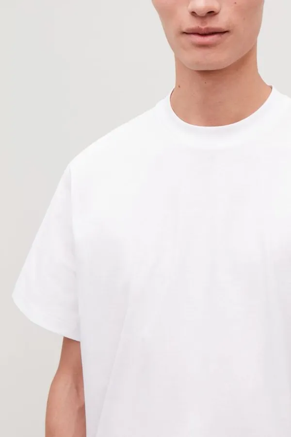 White_Cotton_Blend_Solid_T-Shirt_For_Men