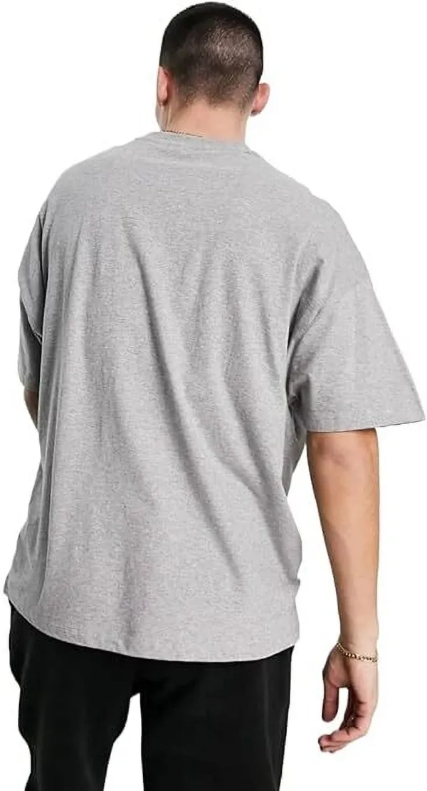 Pack_of_2_Grey_Cotton_Blend_Solid_T-Shirt_For_Men