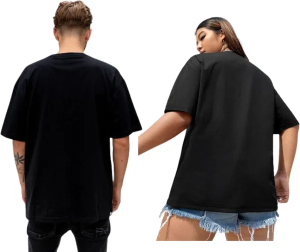Pack_of_2_Black_Cotton_Blend_Solid_T-Shirt_For_Couple