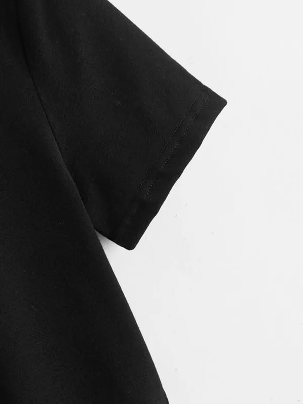 Pack_of_2_Black_Cotton_Blend_Solid_T-Shirt_For_Couple
