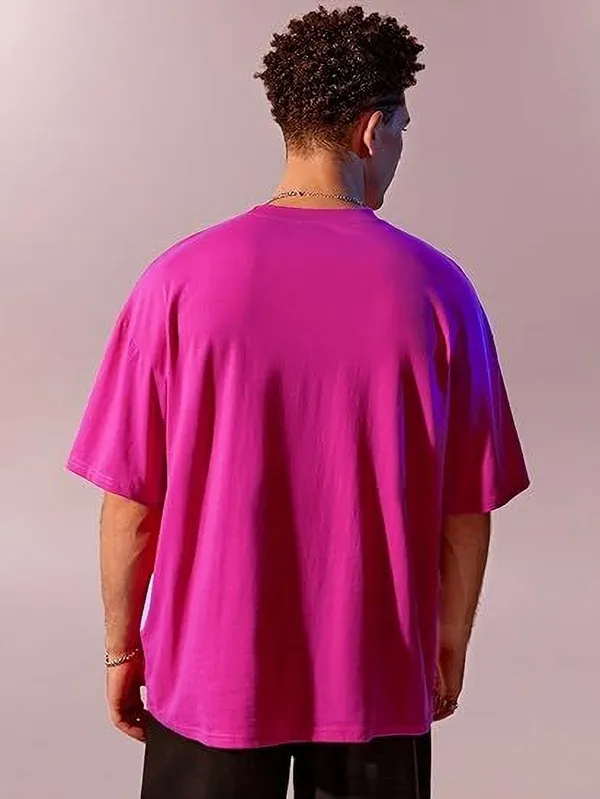 Pack_of_2_Pink_Cotton_Blend_Solid_T-Shirt_For_Couple