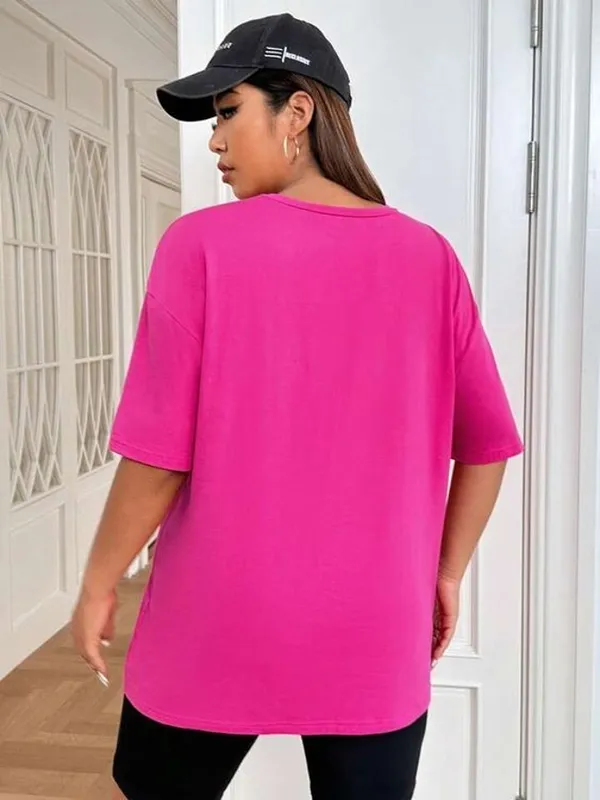 Pack_of_2_Pink_Cotton_Blend_Solid_T-Shirt_For_Couple