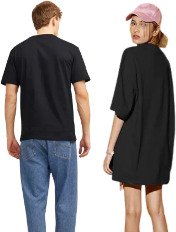 Pack_of_2_Black_Cotton_Blend_Solid_T-Shirt_For_Couple