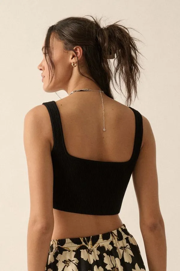 Black_Lycra_Blend_Solid_Crop_Top_For_Women