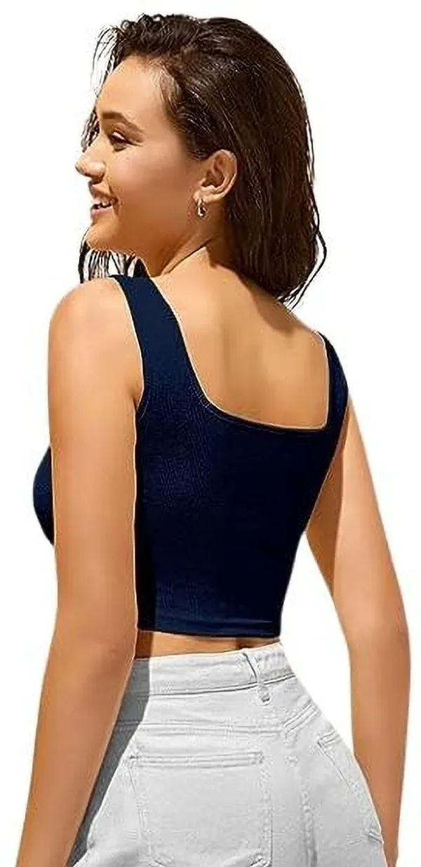 Blue_Lycra_Blend_Solid_Tank_Top_For_Women