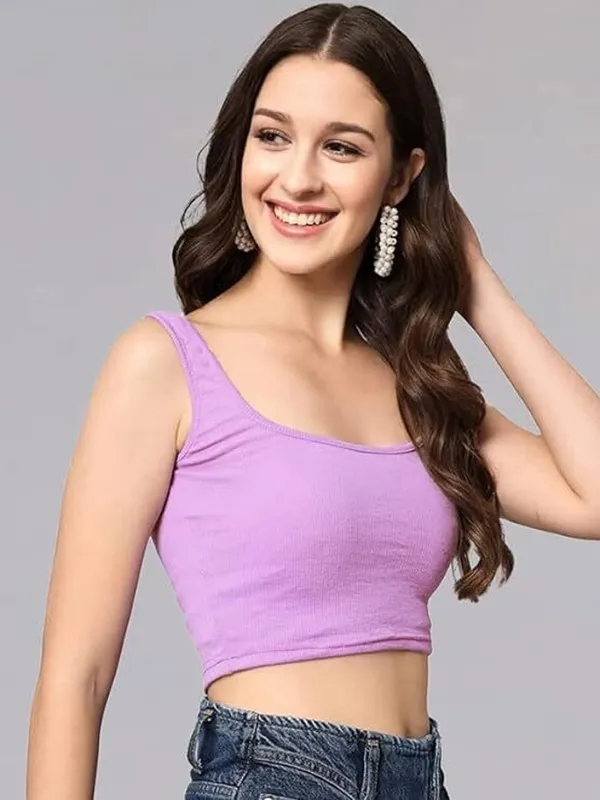 Purple_Lycra_Blend_Solid_Tank_Top_For_Women
