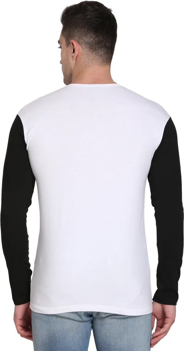 Pack_of_2_White_&_Grey_Cotton_Blend_Colorblock_T-Shirt_For_Men