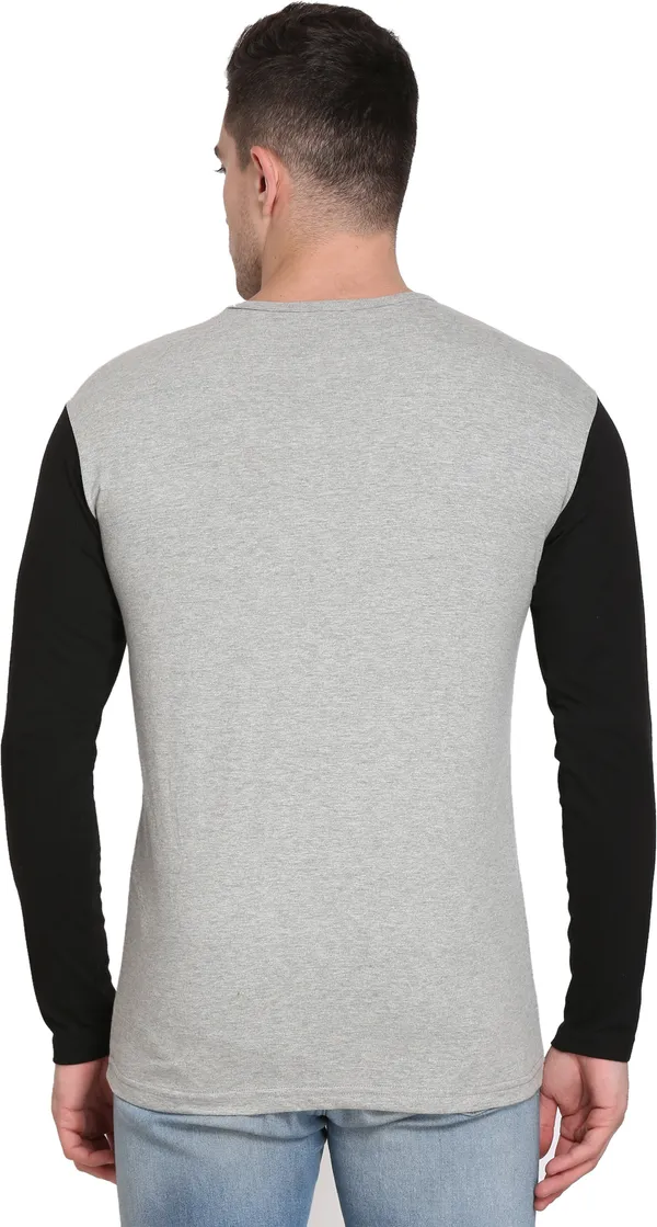 Pack_of_2_Red_&_Grey_Cotton_Blend_Solid_T-Shirt_For_Men