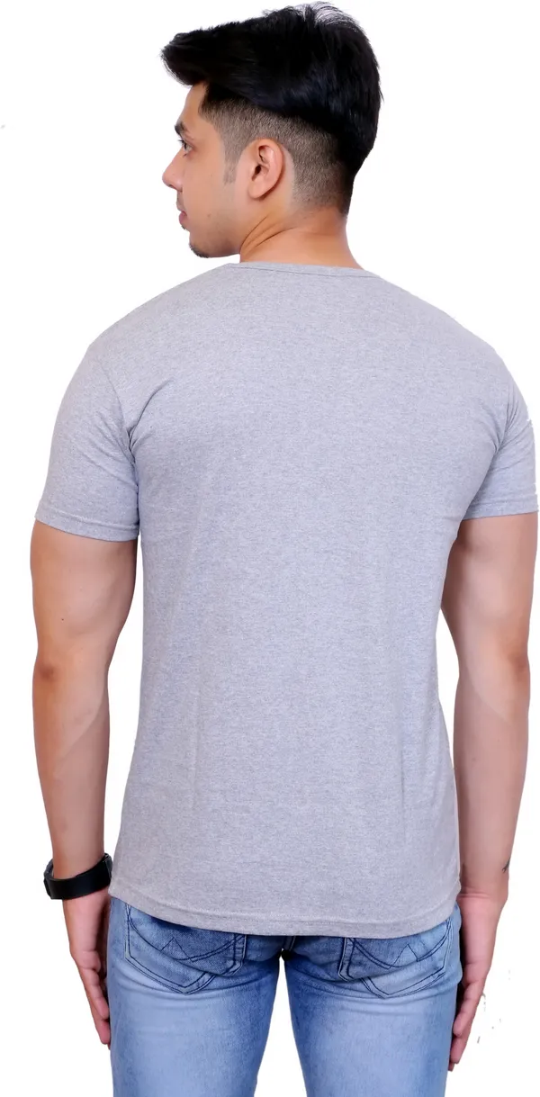 Pack_of_2_Maroon_&_Grey_Cotton_Blend_Solid_T-Shirt_For_Men