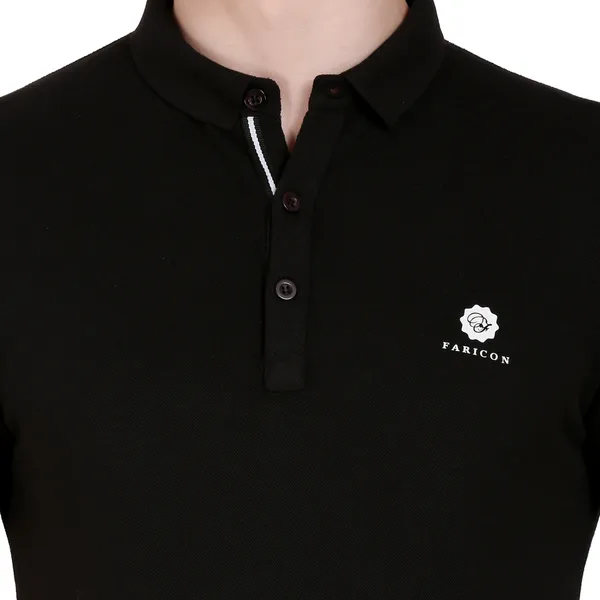 Pack_of_2_Black_&_White_Cotton_Blend_Solid_T-Shirt_For_Men