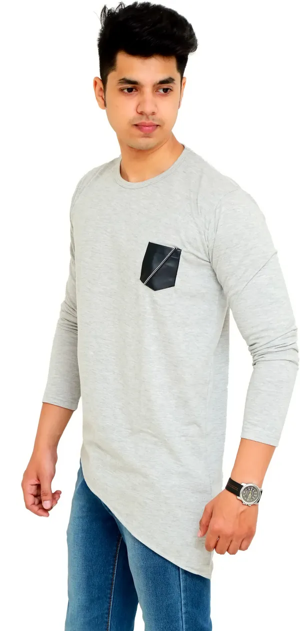 Pack_of_2_Red_&_Grey_Cotton_Blend_Solid_T-Shirt_For_Men