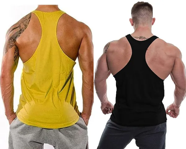 Pack_of_2_Black_&_Yellow_Polyester_Solid_Vest_For_Men